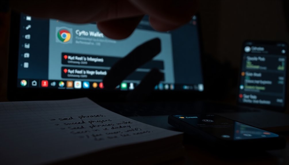 chrome wallet seed theft