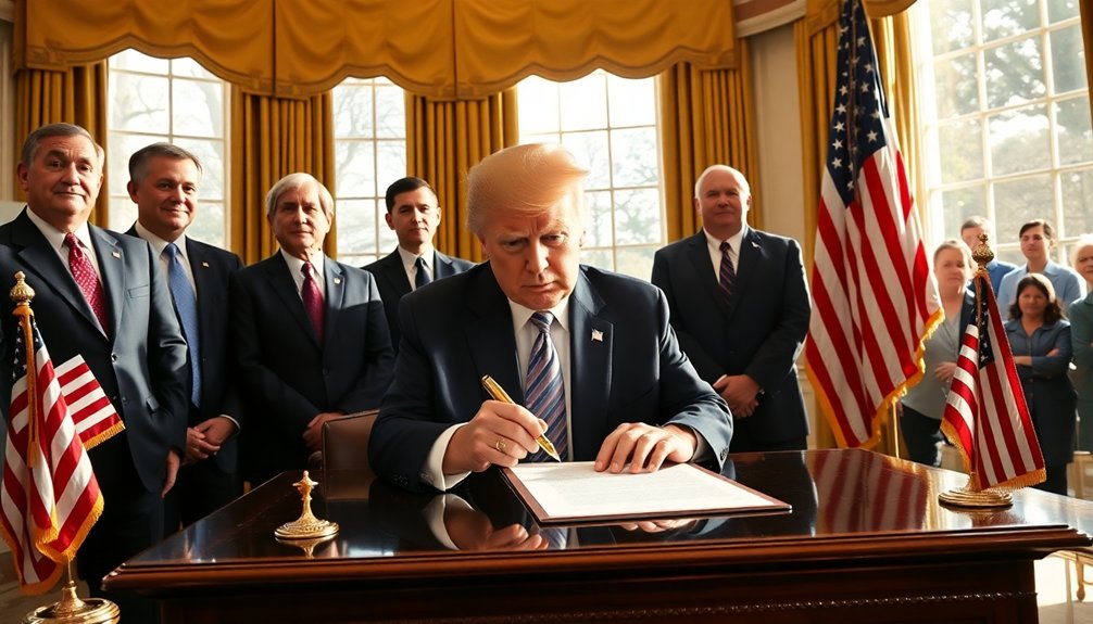 trump ends government shutdown