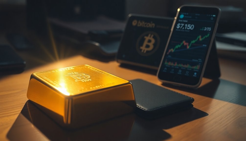 gold prices impact bitcoin