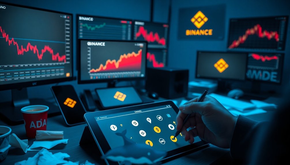 ada whales depart binance